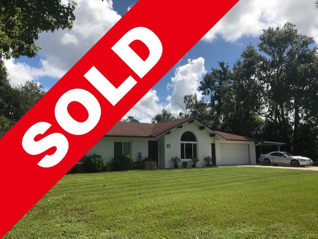 SOLD! 3BR/2BA home with large stocked pond! Private!